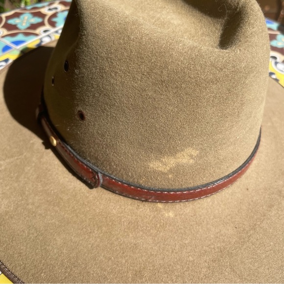 Akubra Cooper Pedy Santone Kangaroo Tail Band Hat Size 58 - Picture 5 of 7